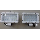 Par de Faros Aluminio LED 24, 24W,3000LM, para RZR, Lancha, Cuatris Color Blanco